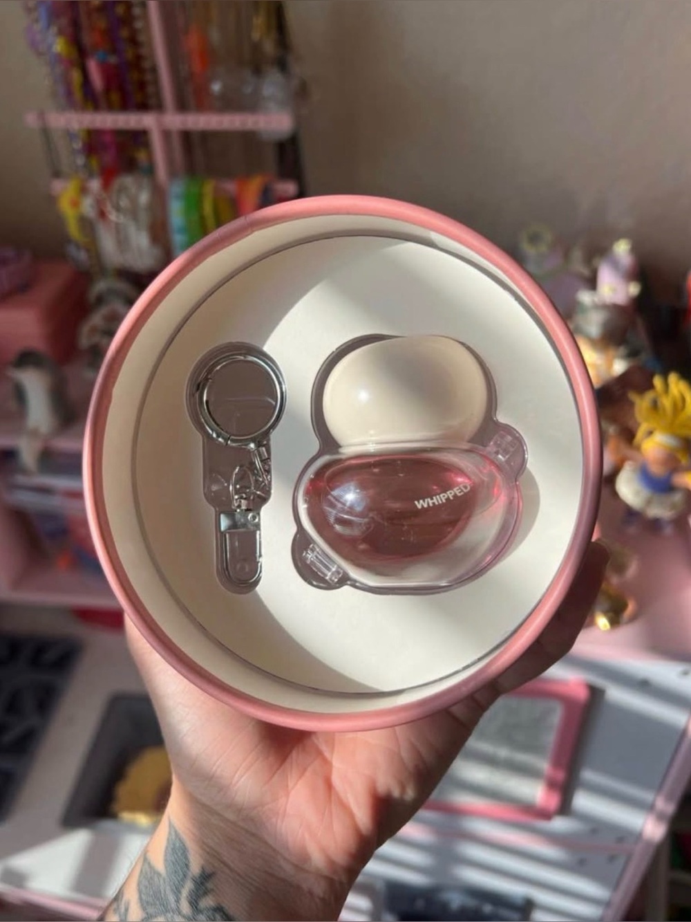 Whipped Hair Keychain